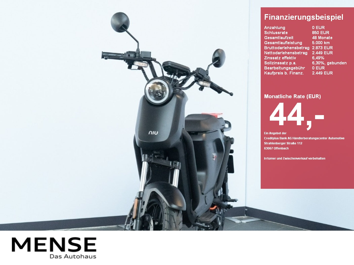 UQi GT | 45 km/h | Schwarz-Matt