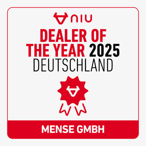 Mense GmbH ausgezeichnet als bester NIU Händler 2025 in Deutschland