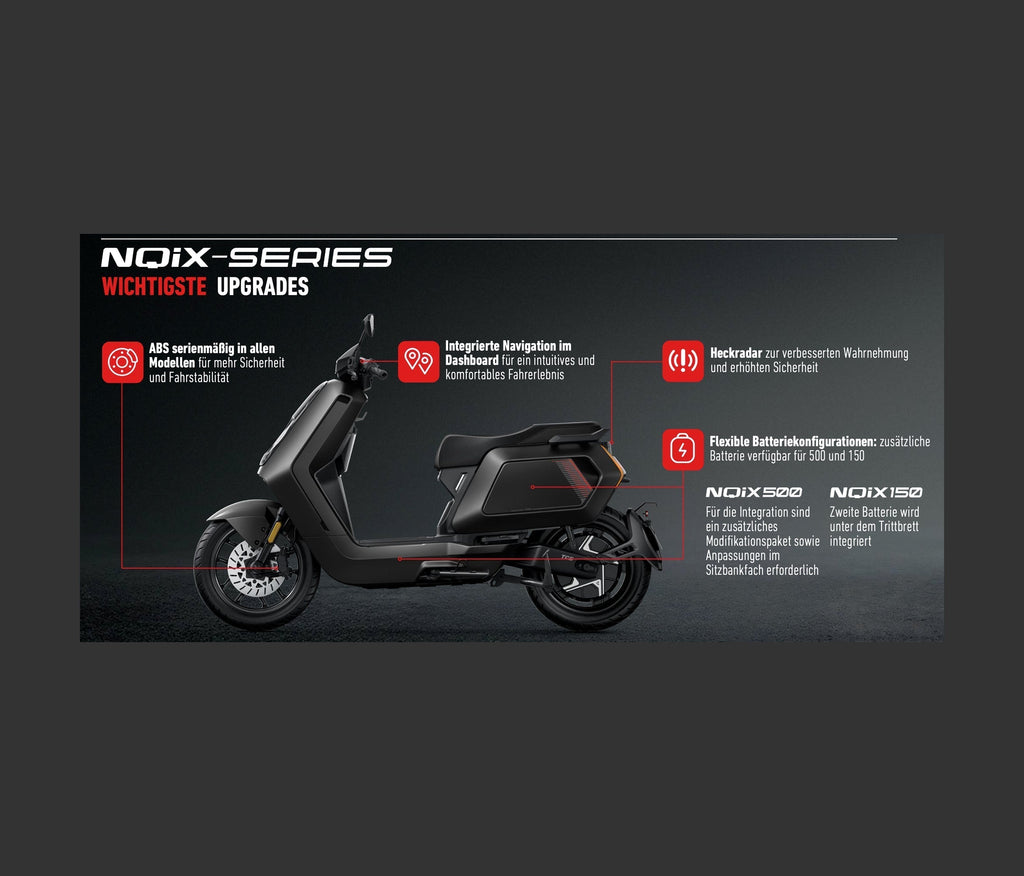 NIU NQiX 150 Modelljahr 2025 → 2026: VERGLEICH