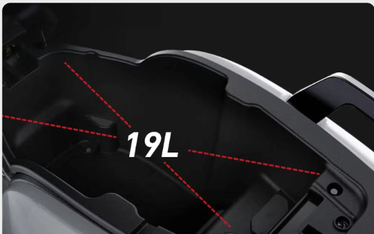 19 Liter Stauraum des NIU NQi Sport