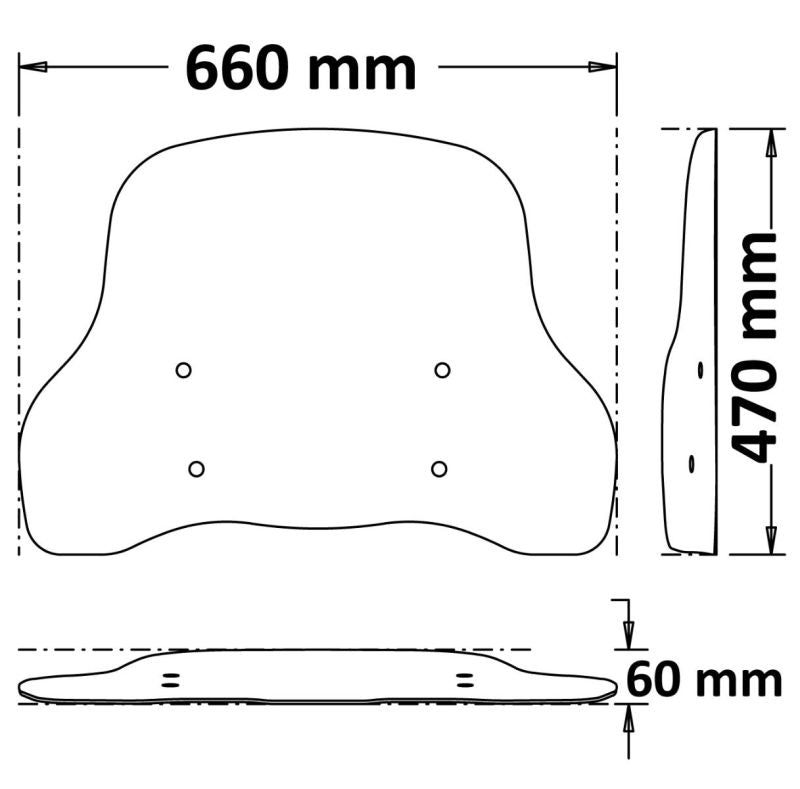 Original NIU Short Windshield von Isotta für NQi Serie
